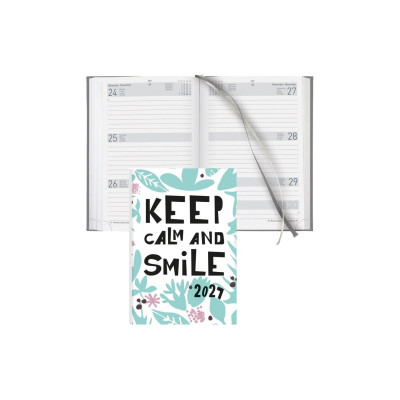 Biella Geschäftsagenda Dispo Term Trend Smile, 2027, Schwarz/Grün