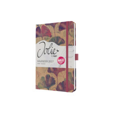 Jolie Wochenagenda Pure Blume, 2027, Grün/Beige/Lila