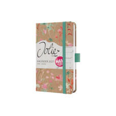 Jolie Wochenagenda Pure Blume, 2027, Braun/Mehrfarbig