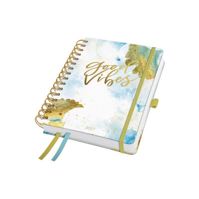 Jolie Wochenagenda Inspire Blätter/Blume, 2027, Blau/Grün/Gold Jolie Wochenagenda Inspire Blätter/Blume, 2027, Blau/Grün/Gold