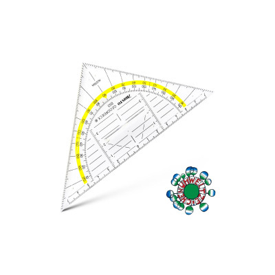 Aristo 1553 Winkelmesser Kunststoff transparent 16 cm