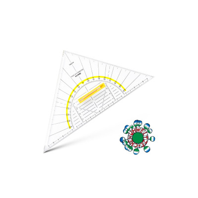 Aristo Geodreieck 25 cm mit Facette und Tuschnoppen