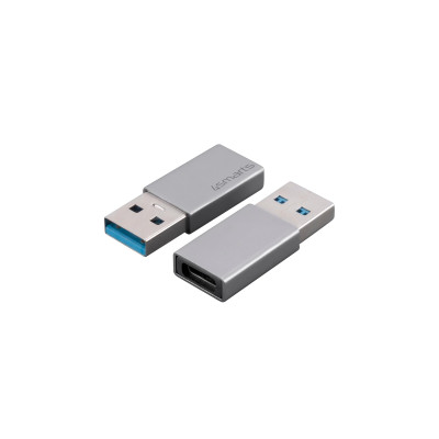 4smarts USB-Adapter 2er Set, passiv USB-A Stecker - USB-C Buchse
