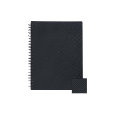 Kolma Sichtbuch A4, 20 Taschen, Schwarz