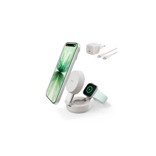 Belkin UltraCharge Pro 2-in-1 2-in-1 Qi2 25W Beige