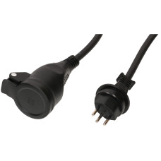 Max Hauri IP55-Verlängerung N07 V3-F3G1.5 20m schwarz Typ 13 / Typ 13 Max Hauri IP55-Verlängerung N07 V3-F3G1.5 20m schwarz Typ 13 / Typ 13
