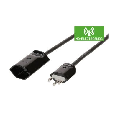 Max Hauri Verlängerung 3G1.0 3m schwarz geschirmt Typ 12 / Typ 13 Max Hauri Verlängerung 3G1.0 3m schwarz geschirmt Typ 12 / Typ 13