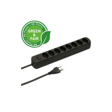 Max Hauri Steckdosenleiste Basic Line 8x Typ 13 sw 1.5m Green+Fair Max Hauri Steckdosenleiste Basic Line 8x Typ 13 sw 1.5m Green+Fair