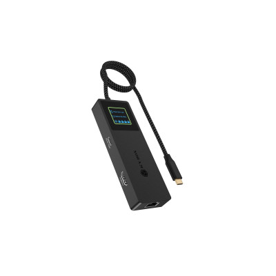 ICY BOX Dockingstation Spade Dock 4038 7-in-1, LCD, 10 Gbps, PD 100W