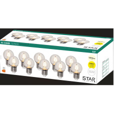 Star Trading LED Leuchtmittel E27 G45 Outdoor Lighting, 10er Set