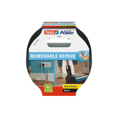 tesa extra Power Eco Repair 38 mm x 10 m, Schwarz