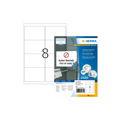 HERMA Adressetiketten A4, 99.1 x 67,7 mm, 800 Etiketten HERMA Adressetiketten A4, 99.1 x 67,7 mm, 800 Etiketten