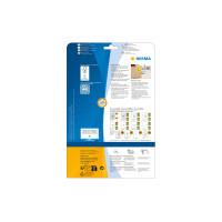 HERMA Farbige Etiketten A4, 105 x 37 mm, gelb 320 Etiketten HERMA Farbige Etiketten A4, 105 x 37 mm, gelb 320 Etiketten