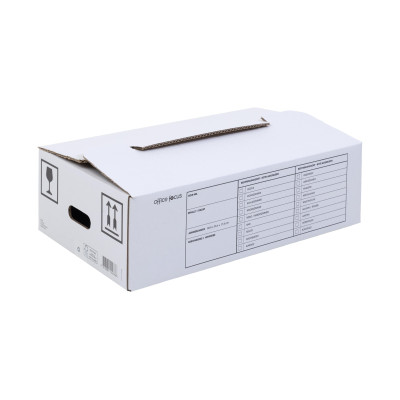office focus Umzugsbox 37 l Weiss, 10 Stück