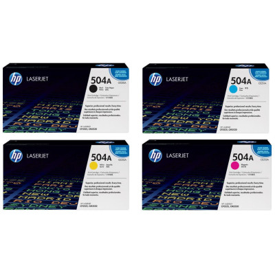 HP Rainbow Kit Nr. 504A (CE250A-CE253A) BL/C/M/Y