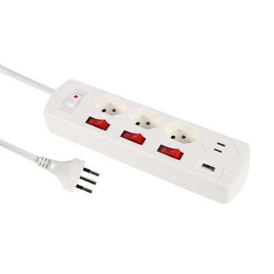 Schönenberger Steckdosenleiste Fix-Line+ MultiSwitch USB-C