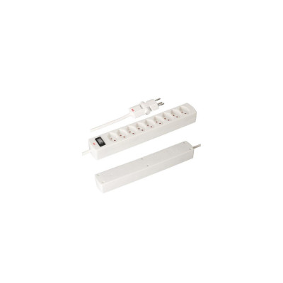 Max Hauri Steckdosenleiste Safety Line 9 x T13, Weiss, 2 Stück