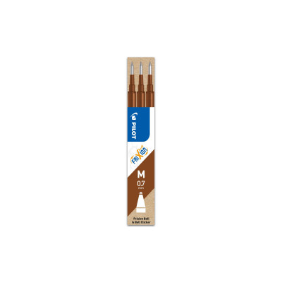 Pilot Patrone FriXion 3 x Braun, Medium (M)