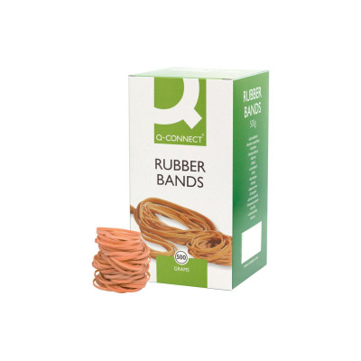 CONNECT Gummibänder Braun 3 x 80 mm 500 g