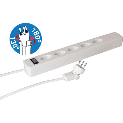 Max Hauri Safety Line 5x T13 90° USB-C Schalter Magnet 5 m Weiss