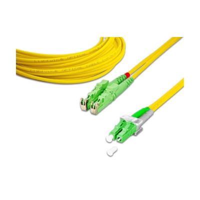 Lightwin LWL-Patchkabel E2000/APC-LC/APC, Singlemode, Duplex, 1m Lightwin LWL-Patchkabel E2000/APC-LC/APC, Singlemode, Duplex, 1m