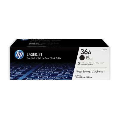 HP Toner Nr. 36A (CB436AD) Black (2er-Pack)