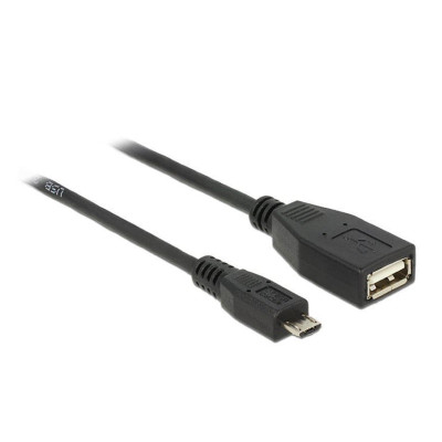 Delock USB-OTG-Kabel Micro-B - A 0.5 m