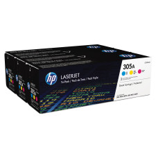 HP Toner Nr. 305A (CF370AM) Cyan/Magenta/Yellow