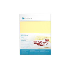 Silhouette Stickerpapier Doppelseitig  Gelb/Weiss