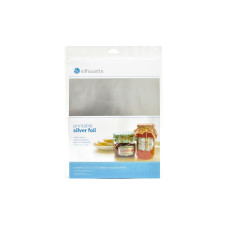 Silhouette Folie 21,5 cm x 28 cm Silberfolie, bedruckbar Silhouette Folie 21,5 cm x 28 cm Silberfolie, bedruckbar