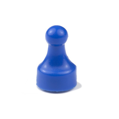 supermagnete Haftmagnet Player Neodym 10 x 20 mm Blau, 10 Stück