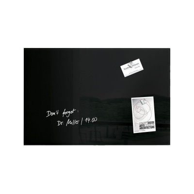 Sigel Magnethaftendes Glassboard artverum 40 cm x 60 cm, Schwarz Sigel Magnethaftendes Glassboard artverum 40 cm x 60 cm, Schwarz