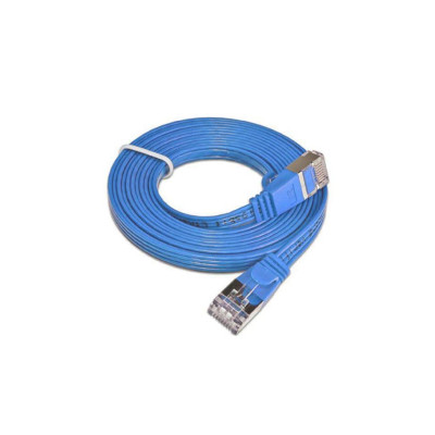 SLIM Slimpatchkabel  Cat 6, STP, 0.25 m, Blau