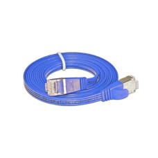SLIM Slimpatchkabel  Cat 6, STP, 3 m, Blau
