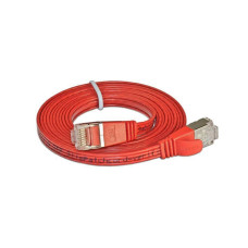 SLIM Slimpatchkabel  Cat 6, STP, 0.5 m, Rot