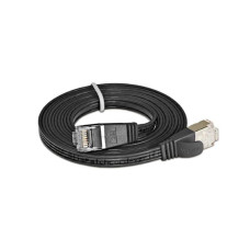 SLIM Slimpatchkabel  Cat 6, STP, 0.25 m, Schwarz