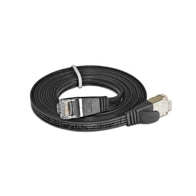 SLIM Slimpatchkabel  Cat 6, STP, 0.5 m, Schwarz