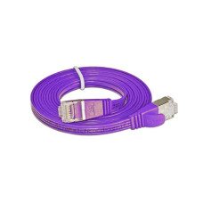 SLIM Slimpatchkabel  Cat 6, STP, 25 m, Violett