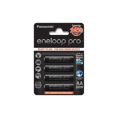 Panasonic Akku Eneloop Pro BK-3HCDE/4BE 2500 mAh