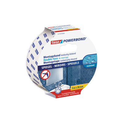 tesa Montageband Powerbond 38 mm x 5 m, Weiss tesa Montageband Powerbond 38 mm x 5 m, Weiss