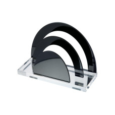 WEDO Briefhalter Exklusiv-Serie Transparent; Schwarz