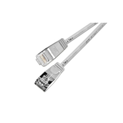 SLIM Slimpatchkabel  Cat 6, U/FTP, 5 m, Grau