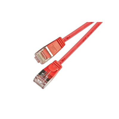 SLIM Slimpatchkabel  Cat 6, U/FTP, 15 m, Rot