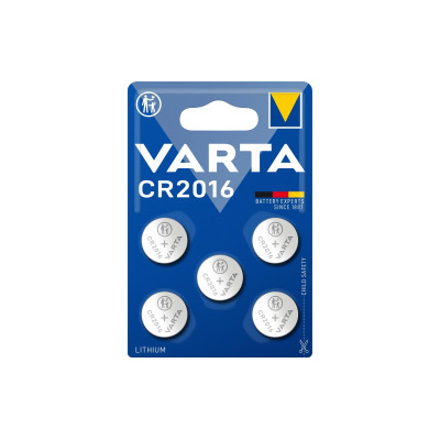 Varta Knopfzelle CR2016 5 Stück