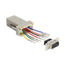 Delock Adapter RJ-45 - RS-232 DB9 (f-m) 0 cm