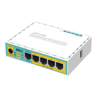MikroTik VPN-Router hEX PoE lite RB750UPR2