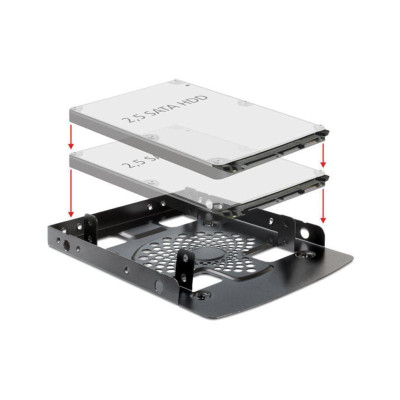Delock Einbaurahmen 2x 2.5 - 3.5