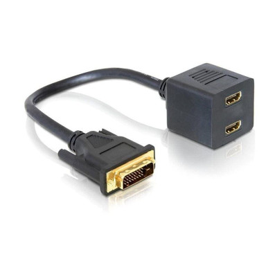 Delock 2-Port Signalsplitter DVI-D - HDMI Delock 2-Port Signalsplitter DVI-D - HDMI