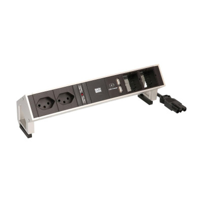 Bachmann Tischsteckdosenleiste DESK 2  2x T13,  2x ABD