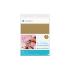 Silhouette Stickerpapier zum Aufkratzen gold Silhouette Stickerpapier zum Aufkratzen gold